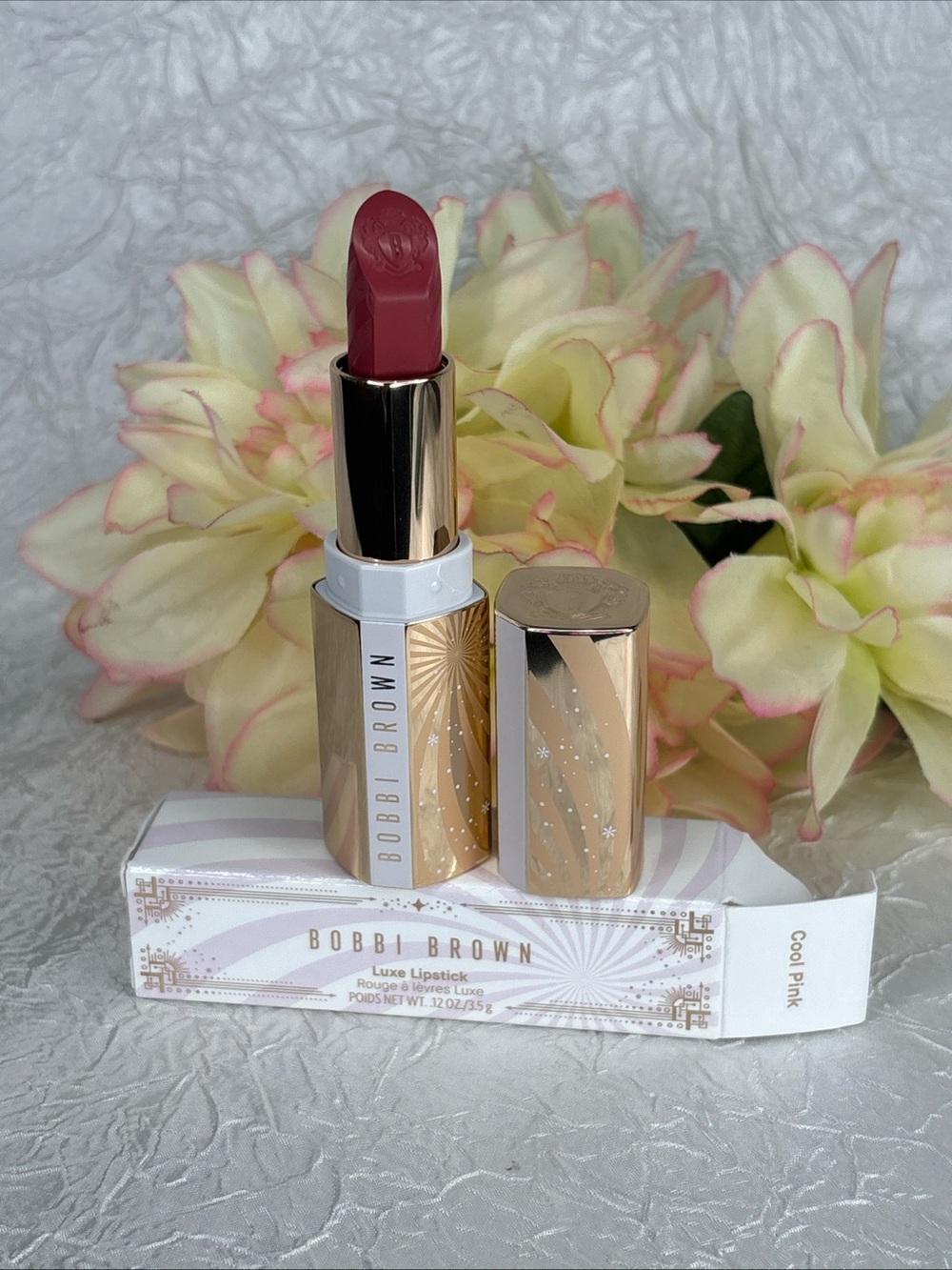 Bobbi Brown Luxe Lipstick Lim Ed - Cool Pink - Full Size New InBox